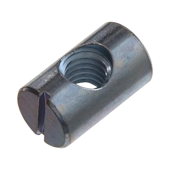 Slotted M6 Furniture Barrel Nuts x2 Pack
