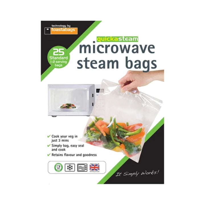 Microwave Steam Bags x 25 Pack