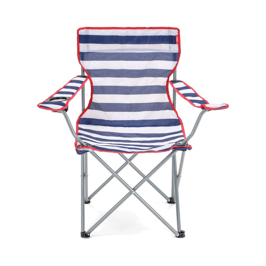Adult Nautical Stripe Camping Chair