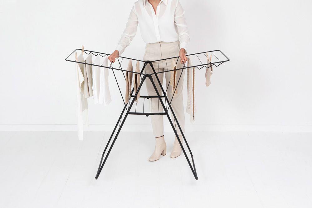 Brabantia HangOn 20m Drying Rack Airer Matt Black Clothes Airers