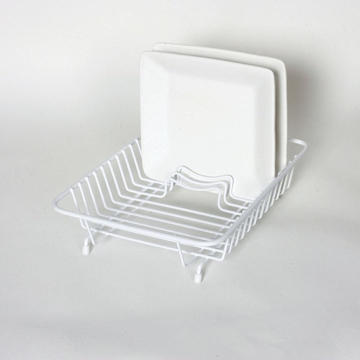 Delfinware Wireware - Compact White Dish Drainer Dish Draining Racks | Snape & Sons