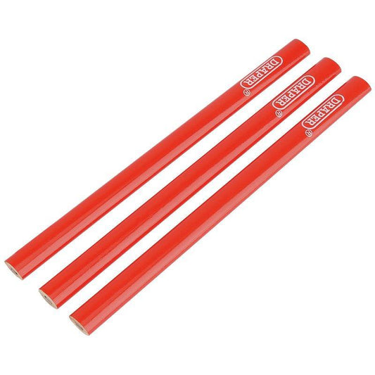 Draper Tools - Carpenter's Marking Pencils x3 Marking Tools | Snape & Sons