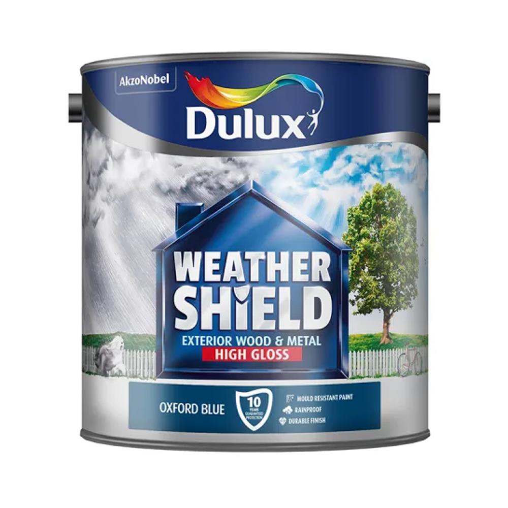 Dulux Weathershield Exterior Gloss Oxford Blue 2.5L Exterior Wood