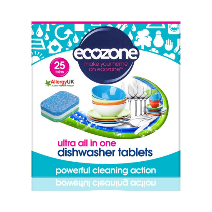 Ecozone - Ultra All-in-One Dishwasher Tablets x25 Pack Dishwasher Tablets | Snape & Sons