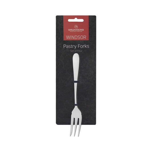 Grunwerg Windsor Pastry Forks x4 Pack Cutlery | Snape & Sons