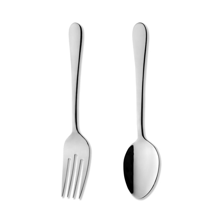 Grunwerg Windsor Serving Spoon & Fork Set Cutlery | Snape & Sons