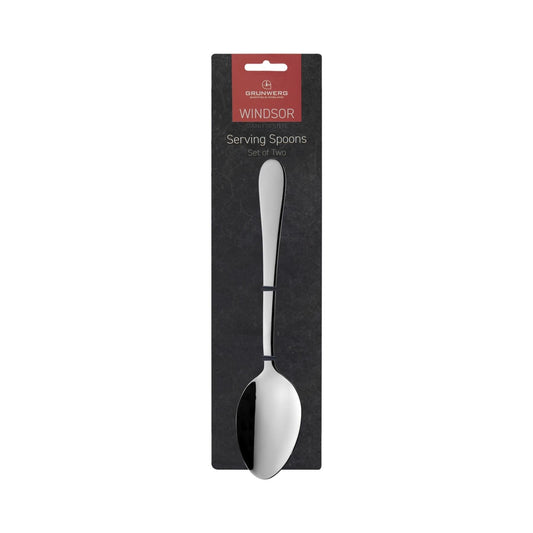 Grunwerg Windsor Serving Spoons Twin Pack Cutlery | Snape & Sons