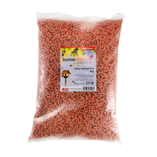 Home Birdcare - Berry Suet Pellets 5kg Fat Balls & Suets | Snape & Sons