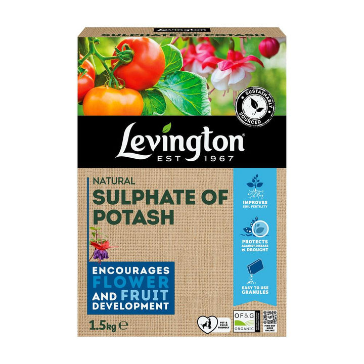 Levington - Natural Sulphate of Potash 1.5kg Plant Feed | Snape & Sons