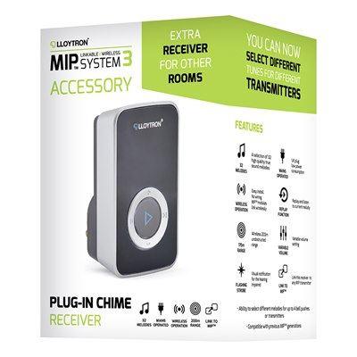 32 Melody Plugin Cordless Door Chime Receiver