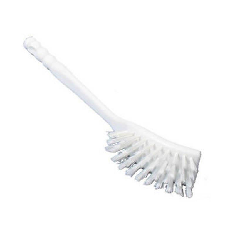 White toilet store brush