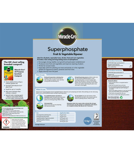 Miracle Gro - Superphosphate 1.5kg Plant Feed | Snape & Sons