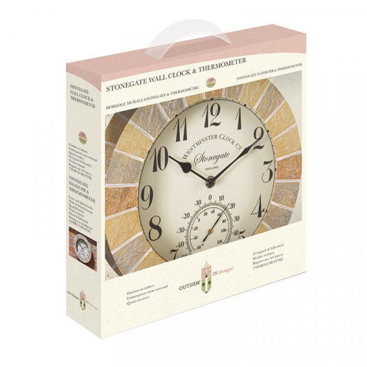 Outside In Design - Stonegate 10in Outdoor Wall Clock Wall Clocks | Snape & Sons