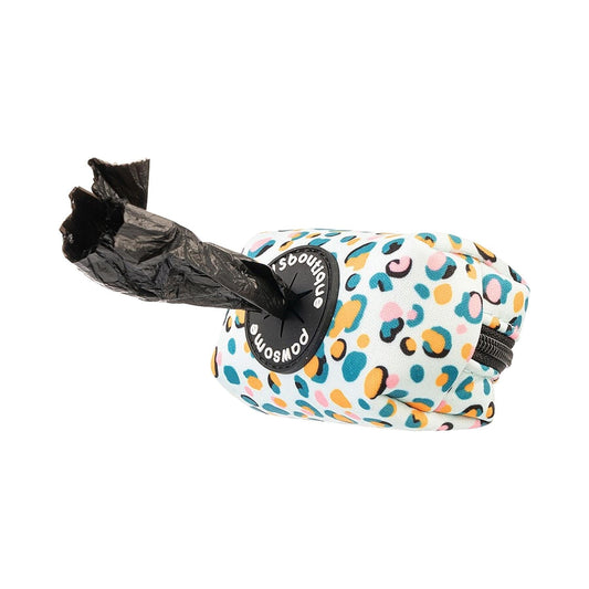 Pawsome Paws Boutique Blue Leopard Poo Bag Holder Dog Poop Bags | Snape & Sons