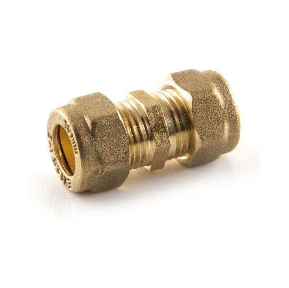 Straight Brass 15mm Compression Fitting Snape & Sons