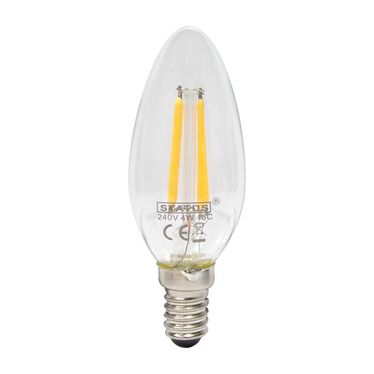 Status - 4W Dimmable LED Candle E14/SES Candle Bulbs | Snape & Sons