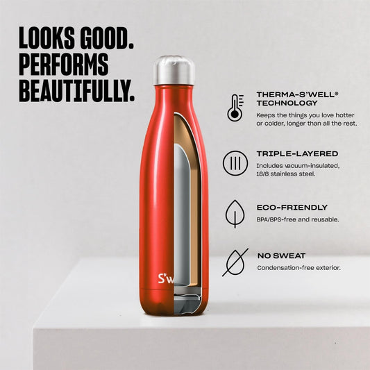 S'well Traveler Water Bottle 470ml Azurite Drinks Bottles | Snape & Sons