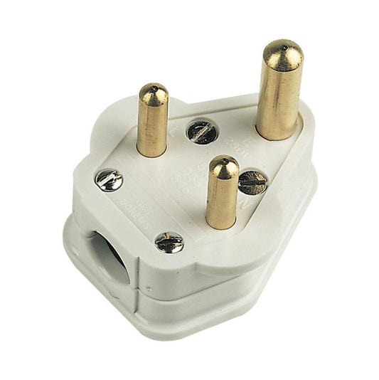 5A Unfused Round Pin Lighting Plug Top