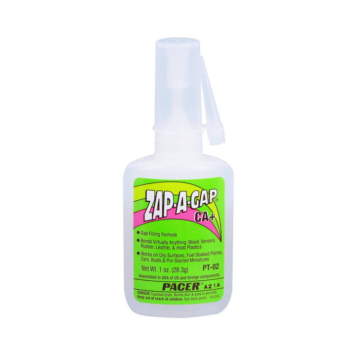Zap Adhesive - Zap-A-Gap Green Label Medium Gap Filling CA+ 1oz Super Glue | Snape & Sons