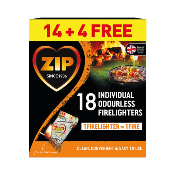 ZIP Wrapped Firelighters 14 + 4 FREE Firelighters | Snape & Sons