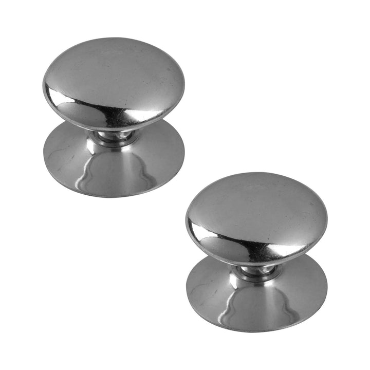 Victorian 38mm Cabinet Knobs Chrome Twin Pack