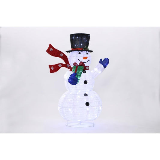 Pop-Up 120 LED Illuminated Twinkling Snowman