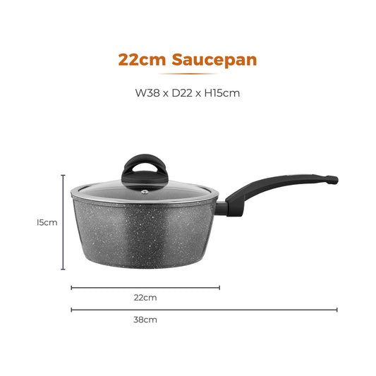 Cerastone Forged Saucepan 22cm