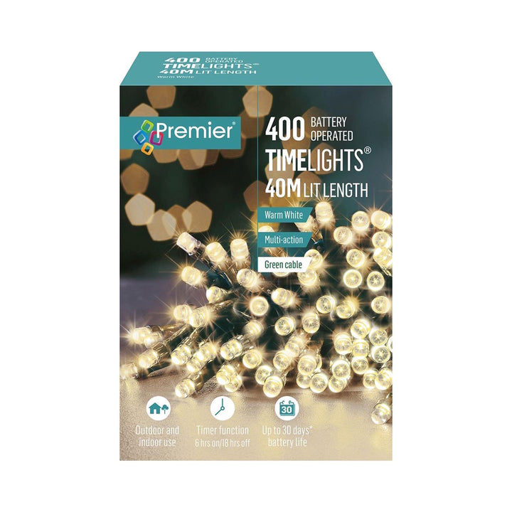 TimeLights 400 LED Warm White Multi-Action Lights
