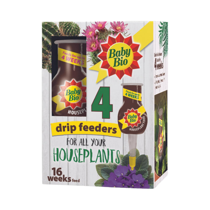 Houseplant Drip Feeders 40ml x4 Pack