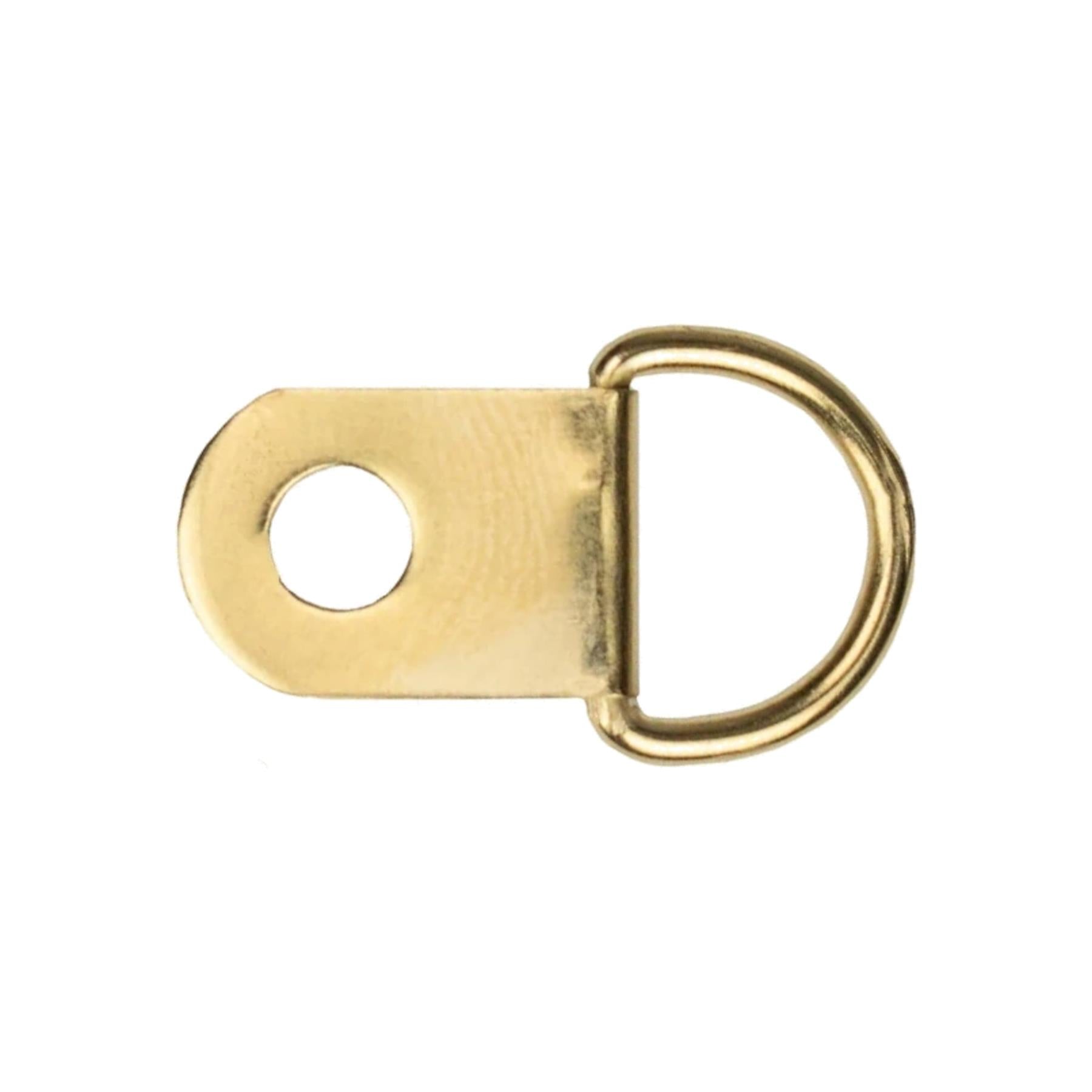 Picture D-Rings Brass Small x4 Pack