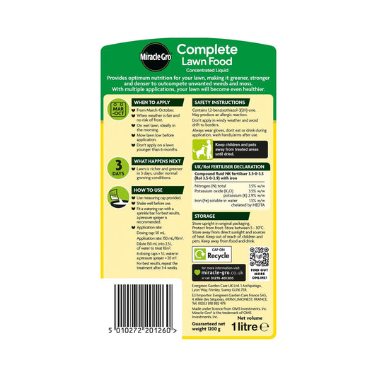 Evergreen Complete Liquid Lawn Food Concentrate 1L