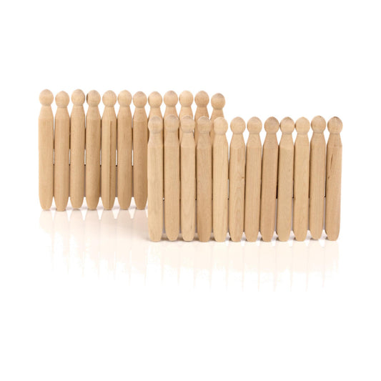 Wooden Dolly Pegs x24 Pack