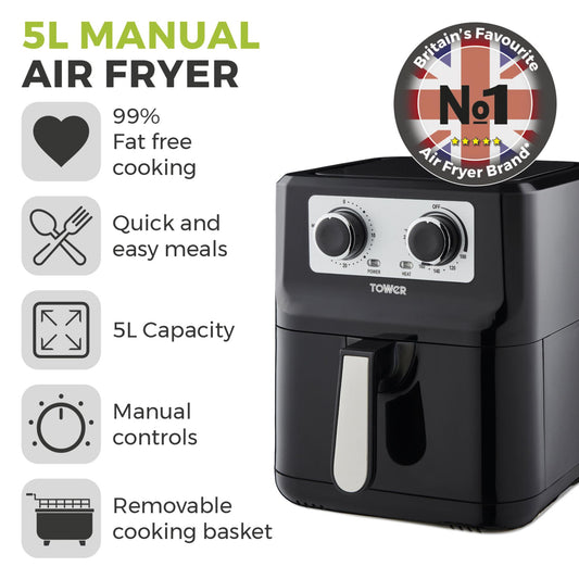 VortX 5L Manual Air Fryer