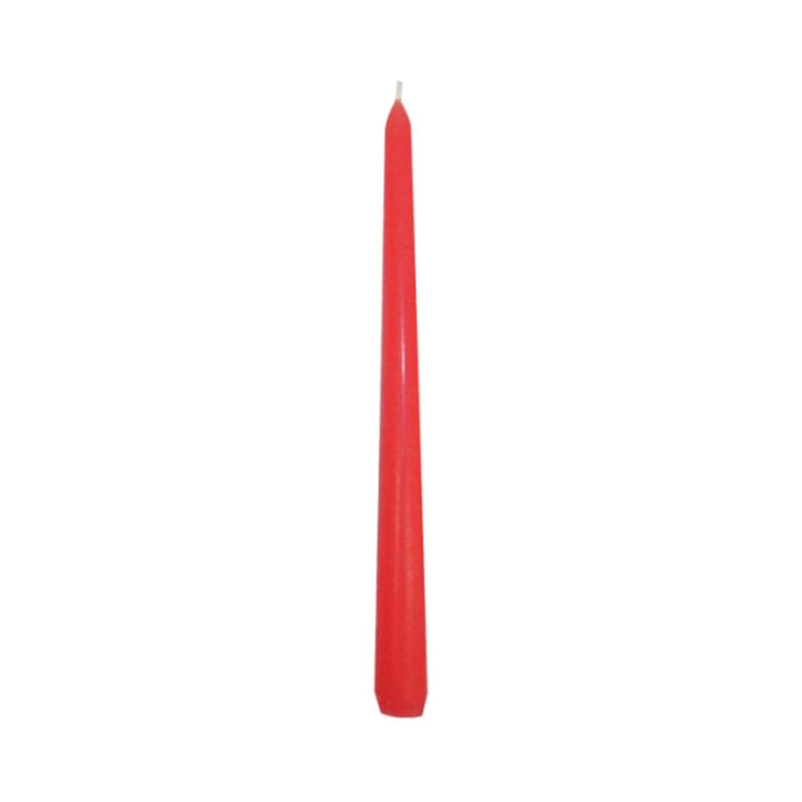 Red Venetian Tapered Dinner Candle