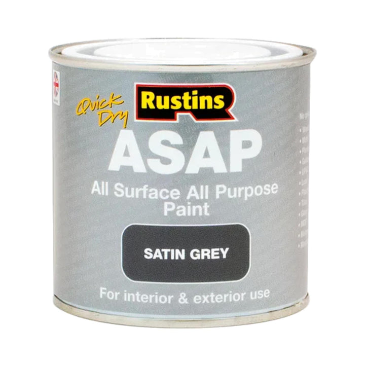 All Surface All Purpose Satin Grey Paint 500ml
