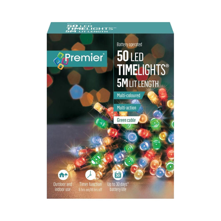 TimeLights 50 LED Multi-Colour Multi-Action Lights