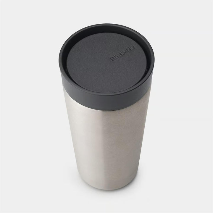 Insulated Push-Top Travel Mug