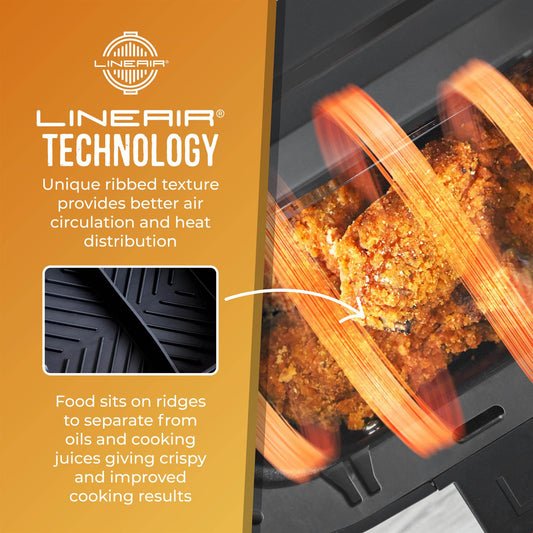 Square Divided LineAir Silicone Air Fryer Liner