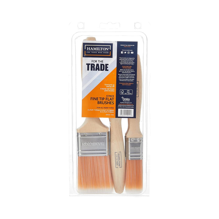 For the Trade Paint Brush Set x6 Pack