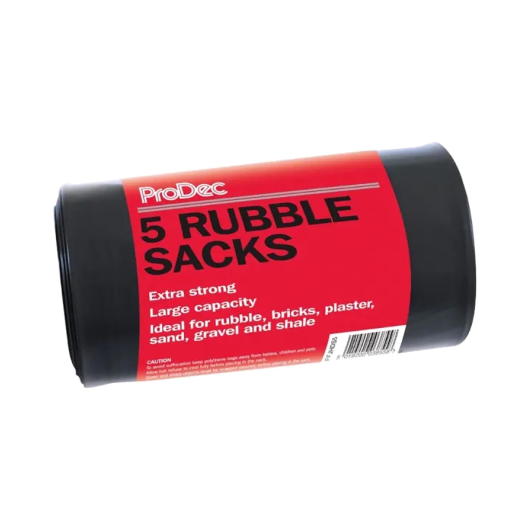 Prodec Heavy Duty Rubble Sacks x5 Pack