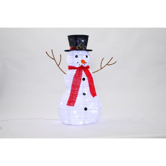Pop-Up 80 LED Illuminated Twinkling Snowman