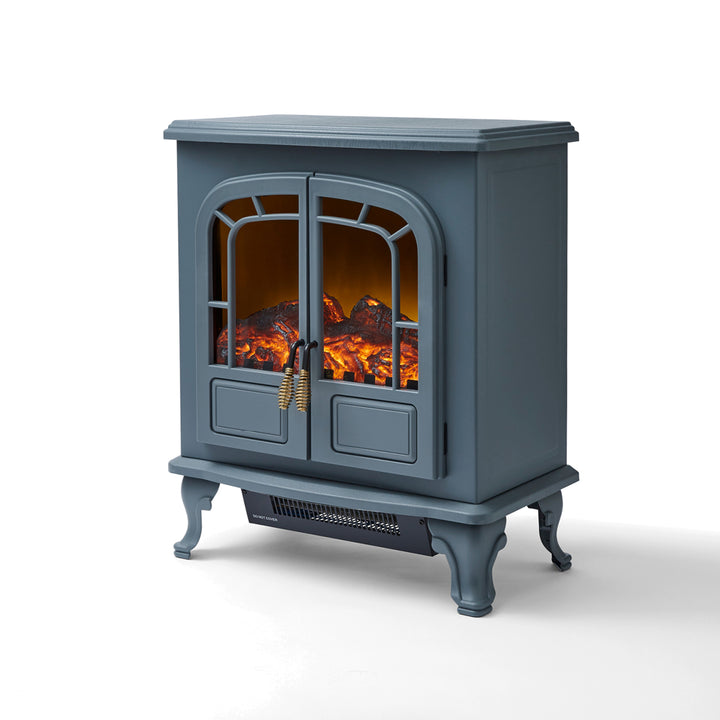 Wingham Grey 2 Door Electric Fireplace Heater