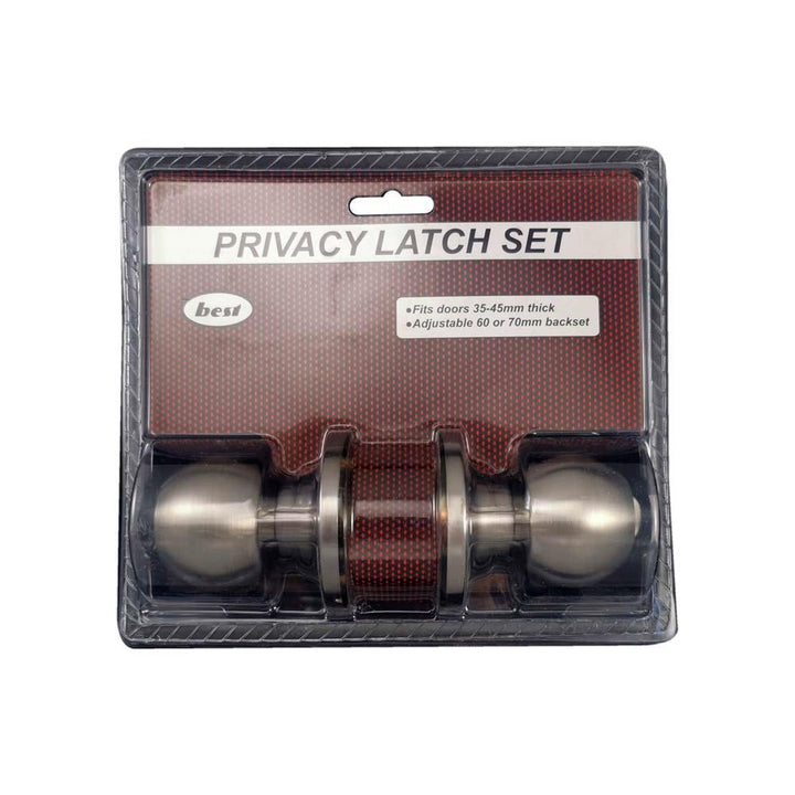 Polished Chrome Mortice Door Knob Privacy Set