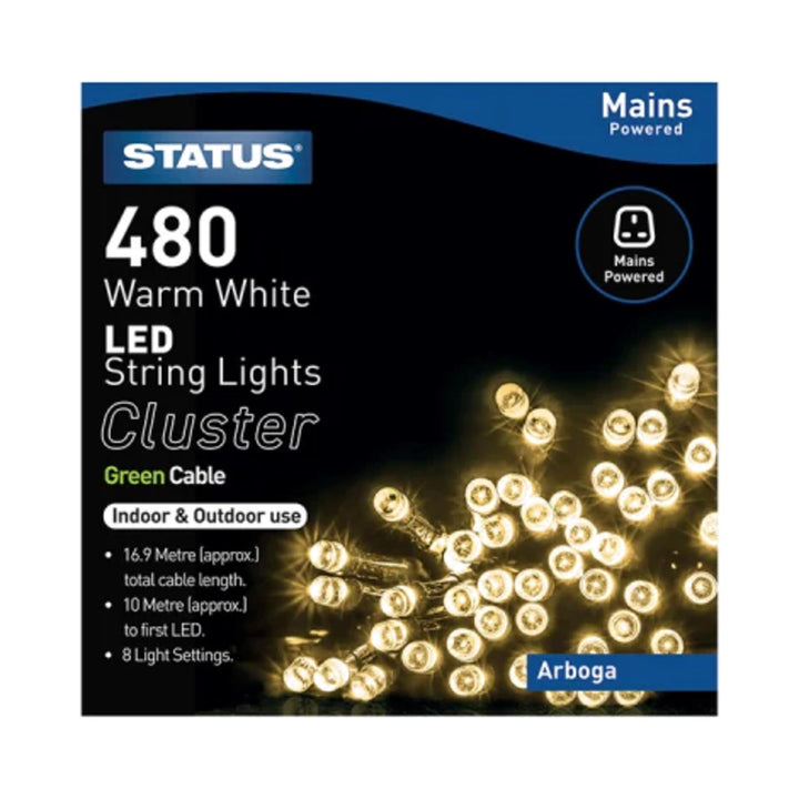 Arboga 480 LED Cluster String Warm White