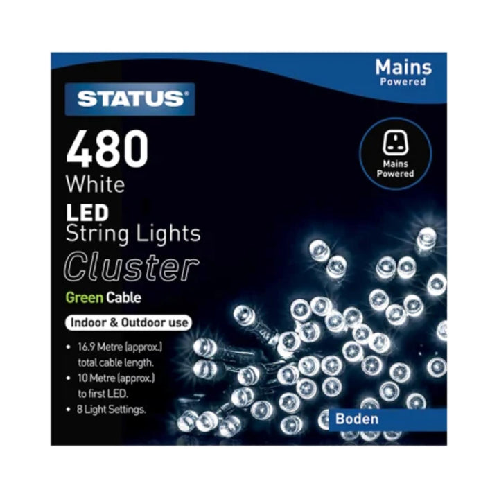 Boden 480 LED Cluster String White