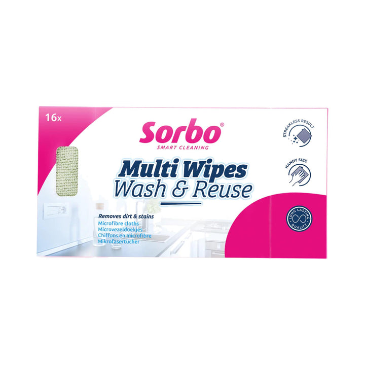 Multi Wipes Microfibre Cloths x16 Pack