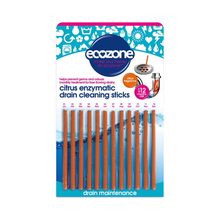 Enzymatic Drain Cleaning Sticks x12 Pack