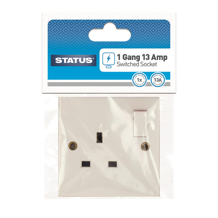 Single 1 Gang Switched Socket