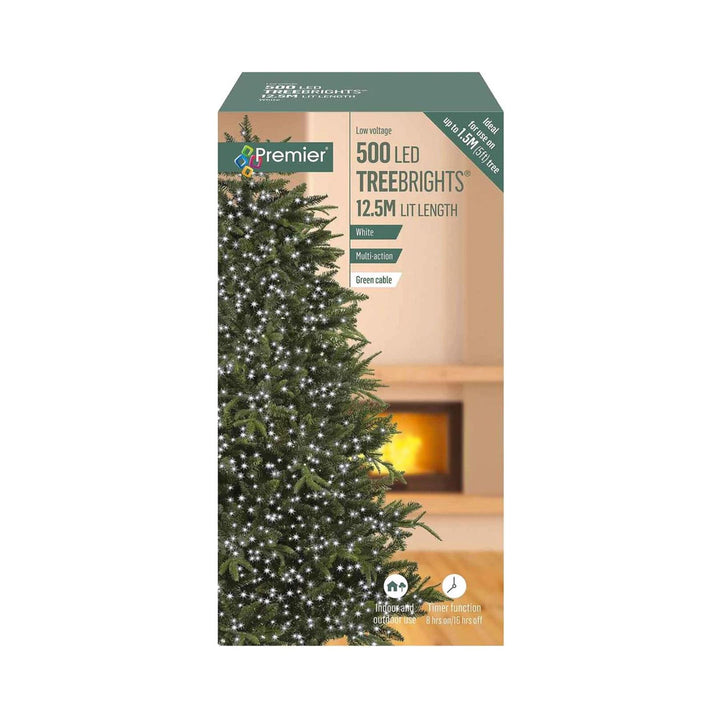TreeBrights 500 LED White Multi-Action Lights