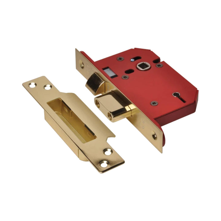 StrongBOLT 2200S BS 5 Lever 68mm Sashlock Brass